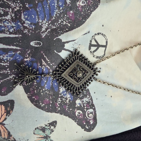 Vintage Hollycraft brutalist pendant necklace. - Picture 11 of 13